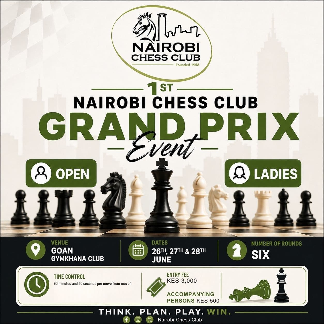 1st Nairobi Chess Club Grand Prix Event